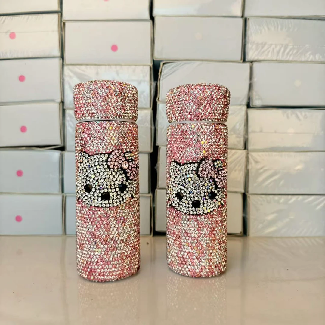 镶钻迷你保温杯女士便携小号水杯子超小巧容量学生口袋简约可爱