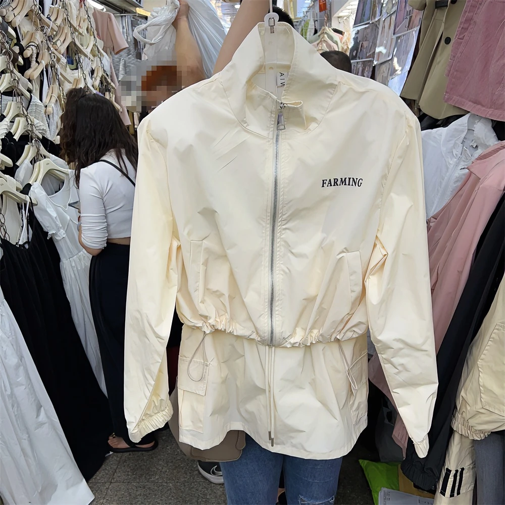 时尚运动套装裙女夏季轻薄立领防晒冲锋衣外套高腰工装短裙两件套