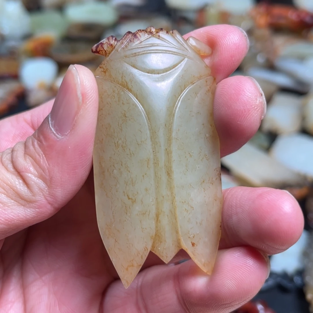 【闪购商品】和田玉（糖玉）挂件未镶嵌安**靠