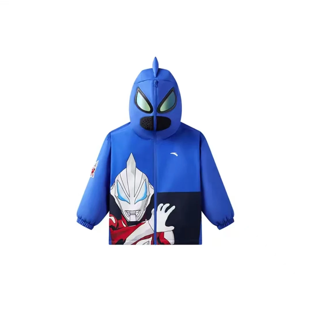 流光风安踏儿童外套奥特曼25年春季新款加绒保暖男小童9606春款