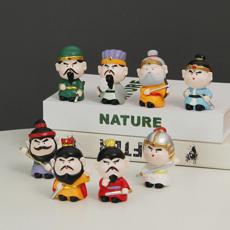 三国演义盲盒诸葛亮国潮手办公仔治愈书房迷你人物小摆件男生礼物