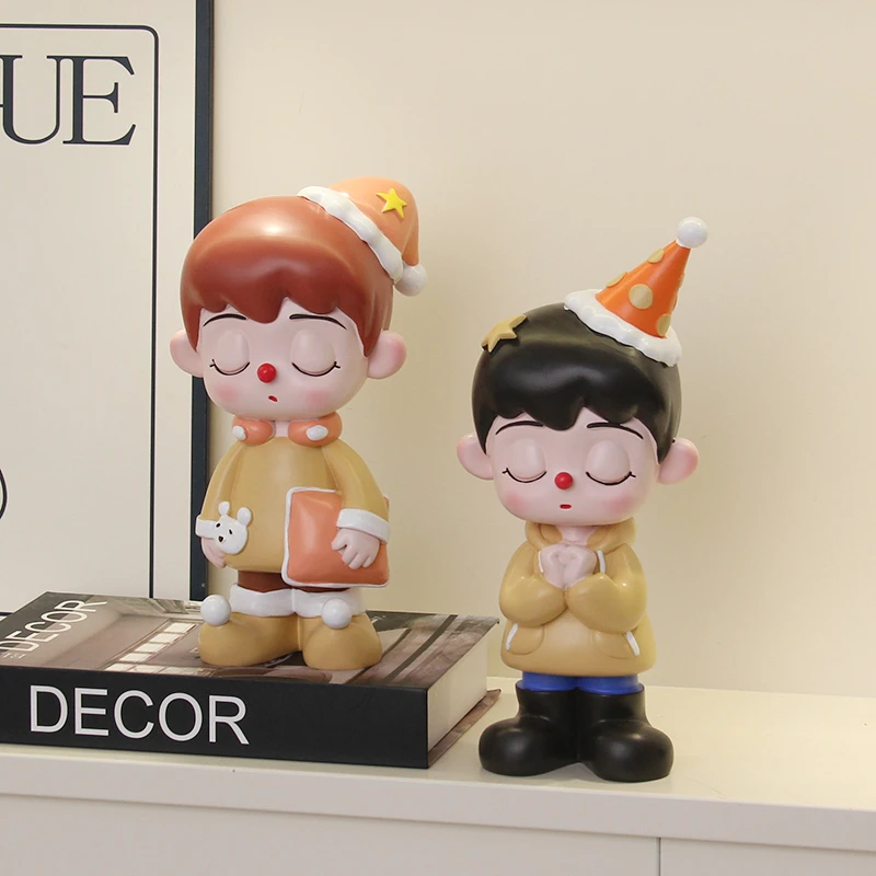 家居装饰品孤独小孩大娃潮玩手办摆件客厅酒柜装饰品书柜人物礼物