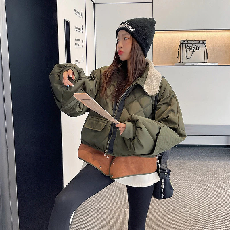 71-80韩版拼接ins时尚秋冬棉服外套（非主图款 请勿私自拍下）