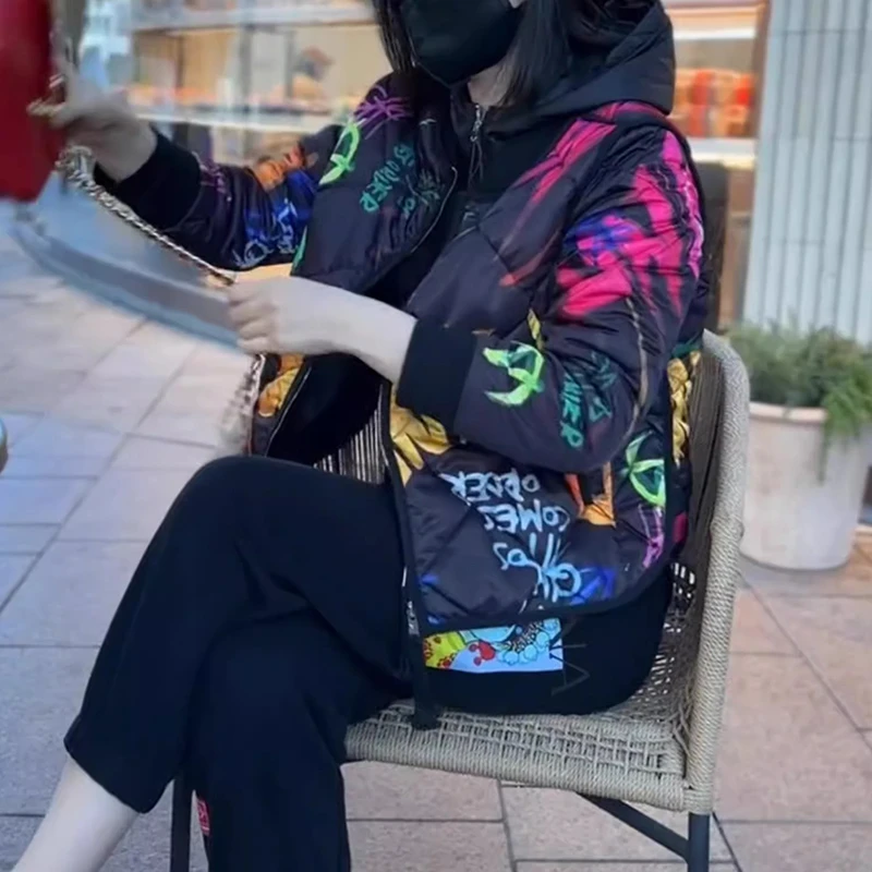 现货女秋冬季韩版小个子轻薄小众棉服棉服女款外出新款冬季穿搭