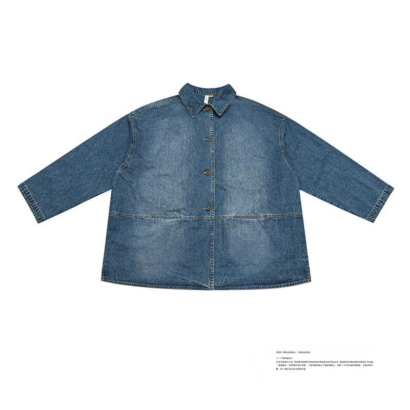 大牛仔外套(线下版) 复古做旧扩版牛仔短外套