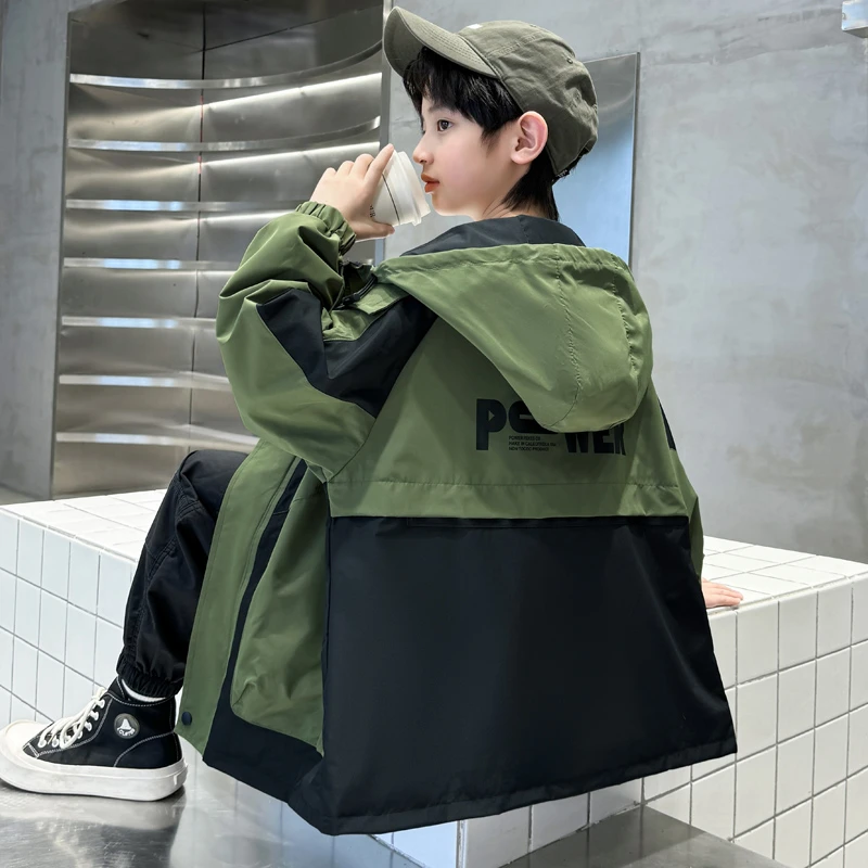 儿童洋气时髦运动外套2024新款男童韩版炸街上衣中大童春秋款童装