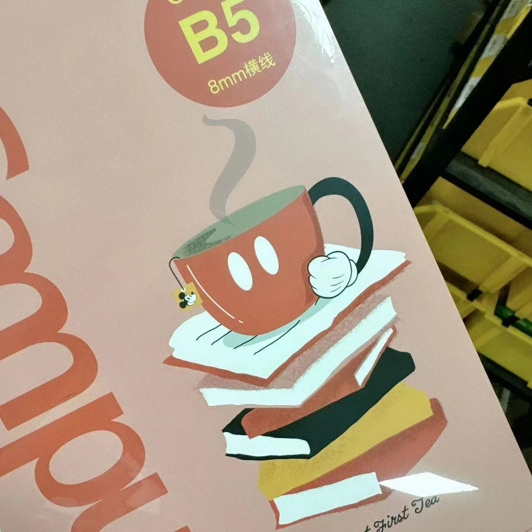 国誉迪士尼可撕活页本笔记本无线装订本修正带活页本b5活页纸