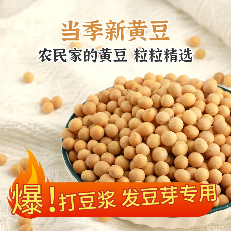 平型关农家自产黄豆400g*2/5包颗粒饱满发豆芽做豆浆豆腐真空包装