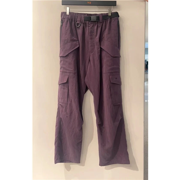 Y-3（39-IP7946）紫色直筒休闲多口袋百搭工装裤