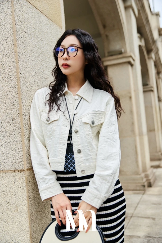 mithworld｜蝴蝶提花牛仔短外套