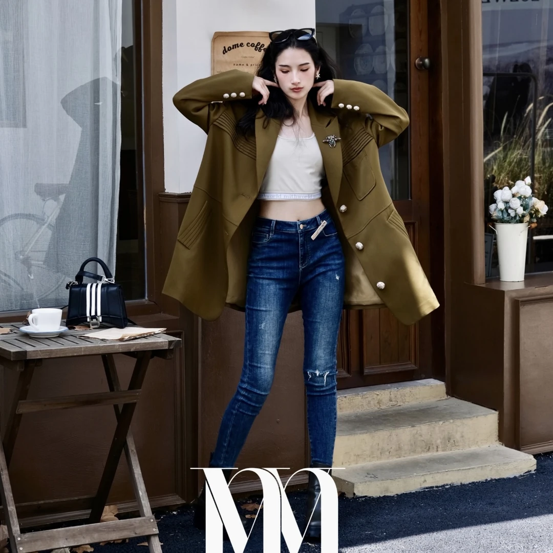 mithworld｜丹宁蓝修身牛仔裤