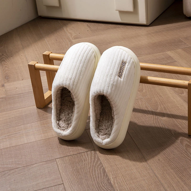 棉拖鞋女士冬季2025新款室内家居厚底踩屎感家用毛毛拖鞋男款冬天