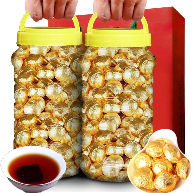 糯米香普洱小沱茶茶饼云南熟茶小粒装糯香茶叶简易包装