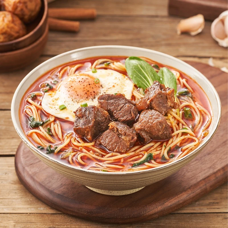 面有引力 原汤红烧牛肉汤包 380g/包*6包 方便速食夜宵