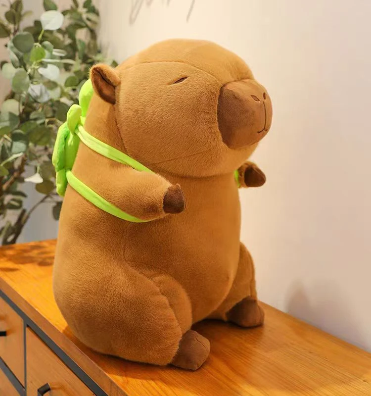卡皮巴拉公仔水豚鼠玩偶大娃娃抱枕毛绒玩具挂件吧啦周边新年礼物