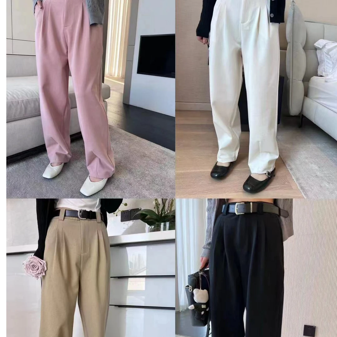 3309#  韩版休闲百搭垂坠感西装裤