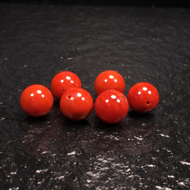 正宗瓦西南红单珠配珠配饰顶珠腰珠隔珠，12mm多样性发货（发一颗）