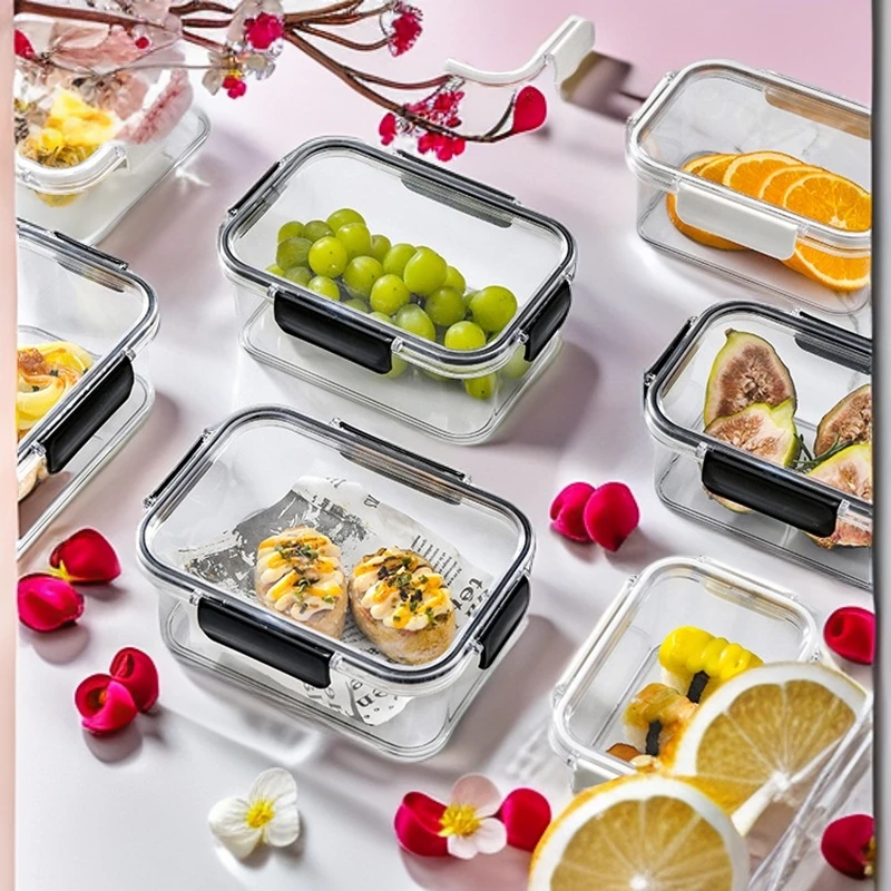 【食品级密封罐】透明冰箱保鲜盒厨房收纳罐零食盒子茶叶杂粮储物罐