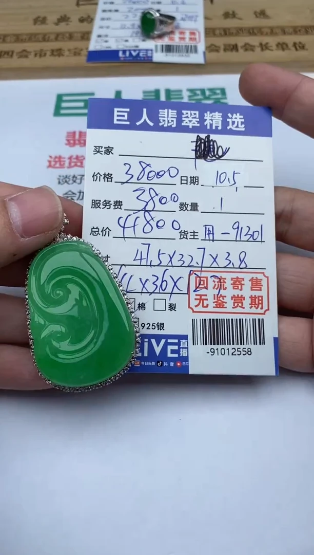 【闪购商品】翡翠颈饰18K金镶嵌多人-91012558