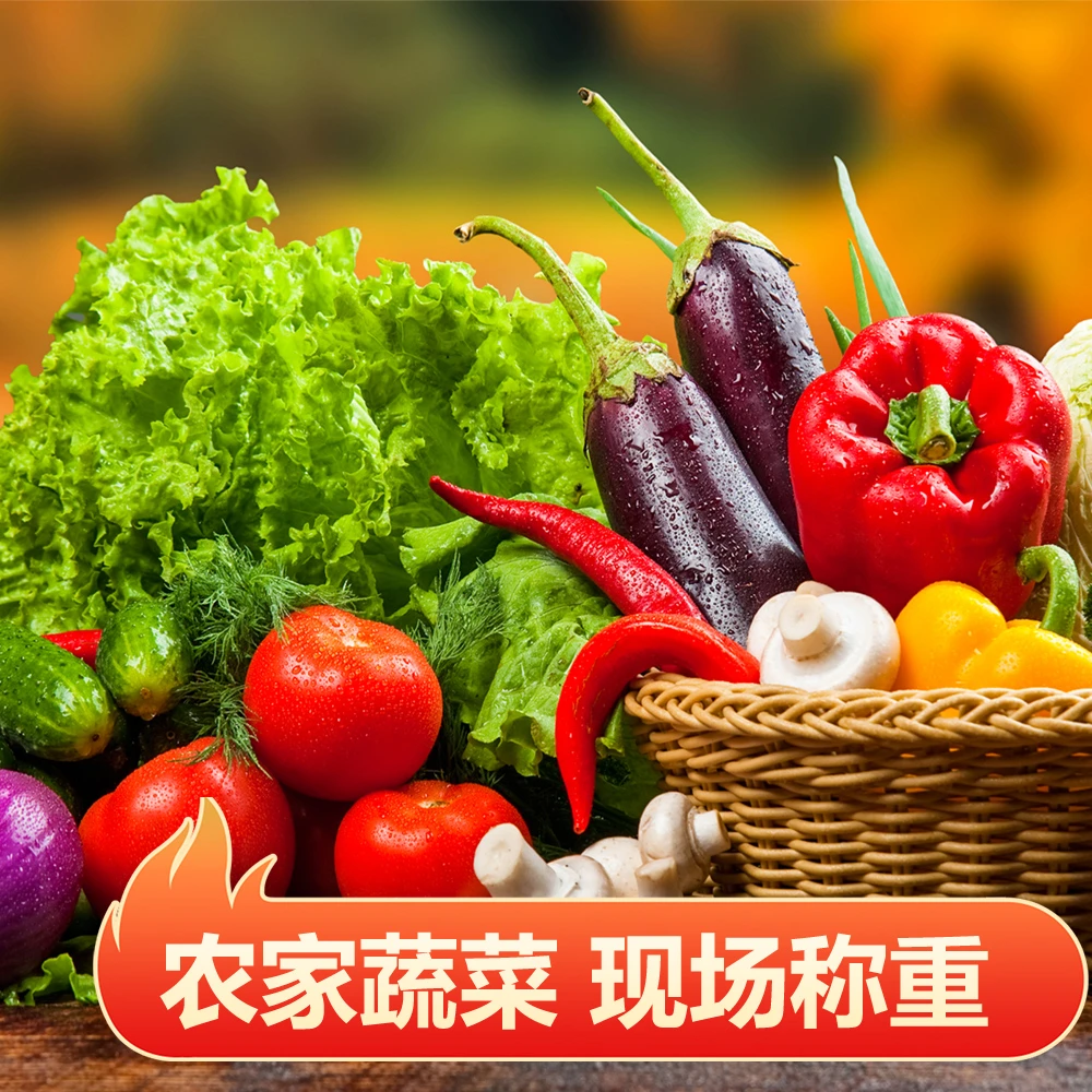 【乡货代购】农家新鲜蔬菜 土辣椒 土茄子 黄瓜 农家种植现摘现发