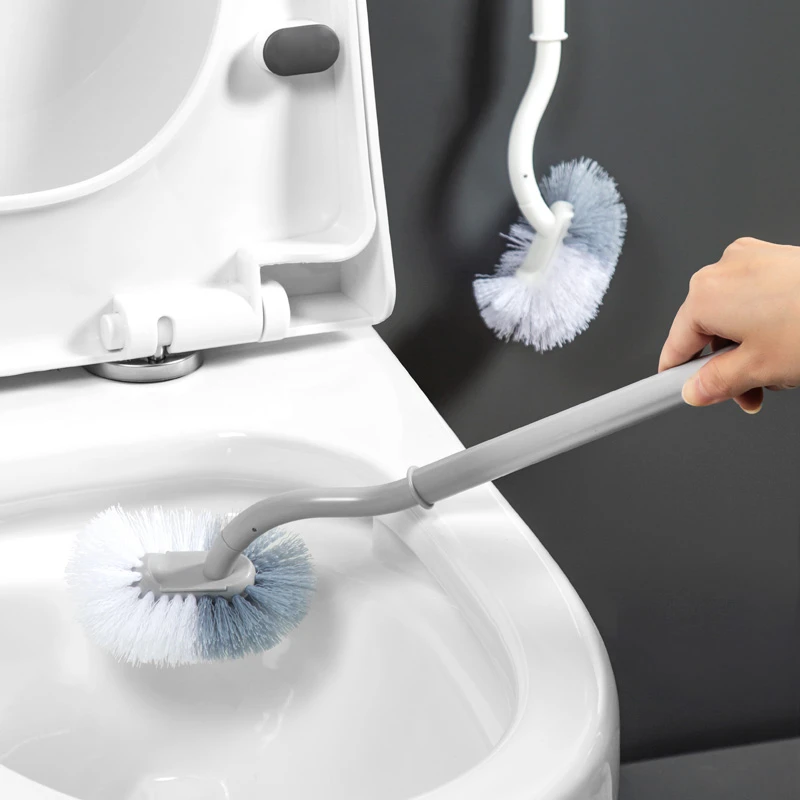 【到手2把】卫生间马桶刷挂墙式无死角免打孔360度多功能日式长柄