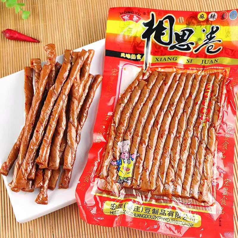 宏昱相思卷辣条120g小豆筋条豆皮卷老式豆干制品休闲8090休闲零食