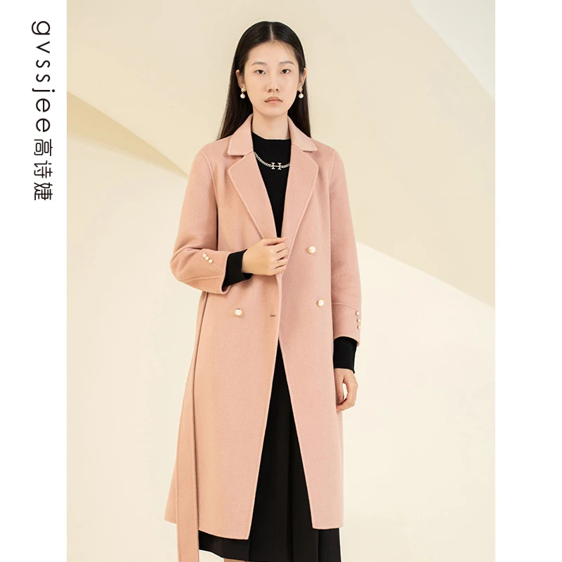 高诗婕高诗婕冬季新款优雅双面呢外套D244T40001-28