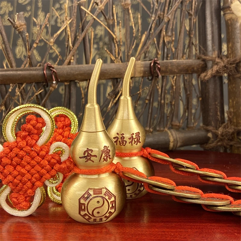 大 款 加 厚 款 精品纯手编吉祥结中国挂件挂饰/黄铜葫芦挂件挂饰