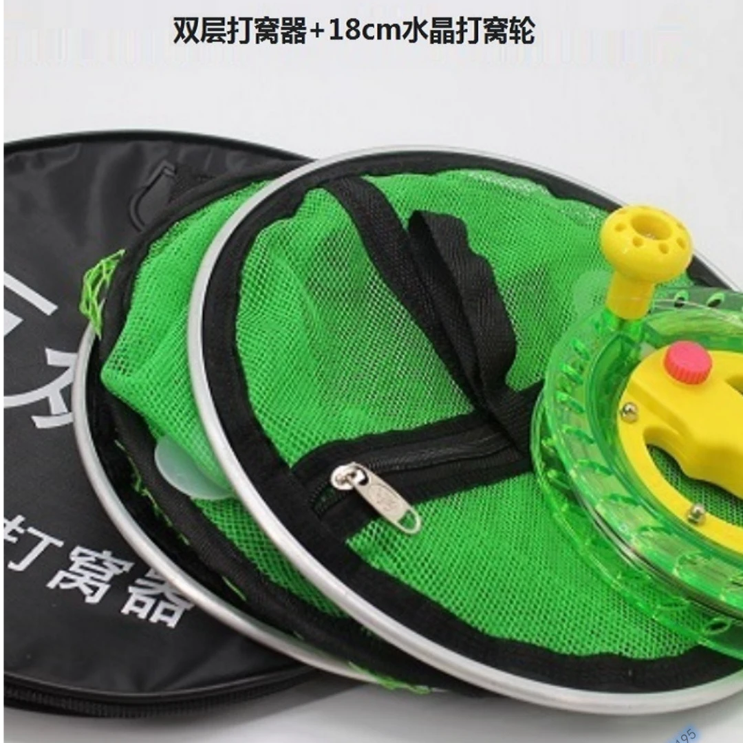 万众齐筏双层活饵打窝器筏钓水下定层定点泥鳅虾笼糠饼沉底大号款