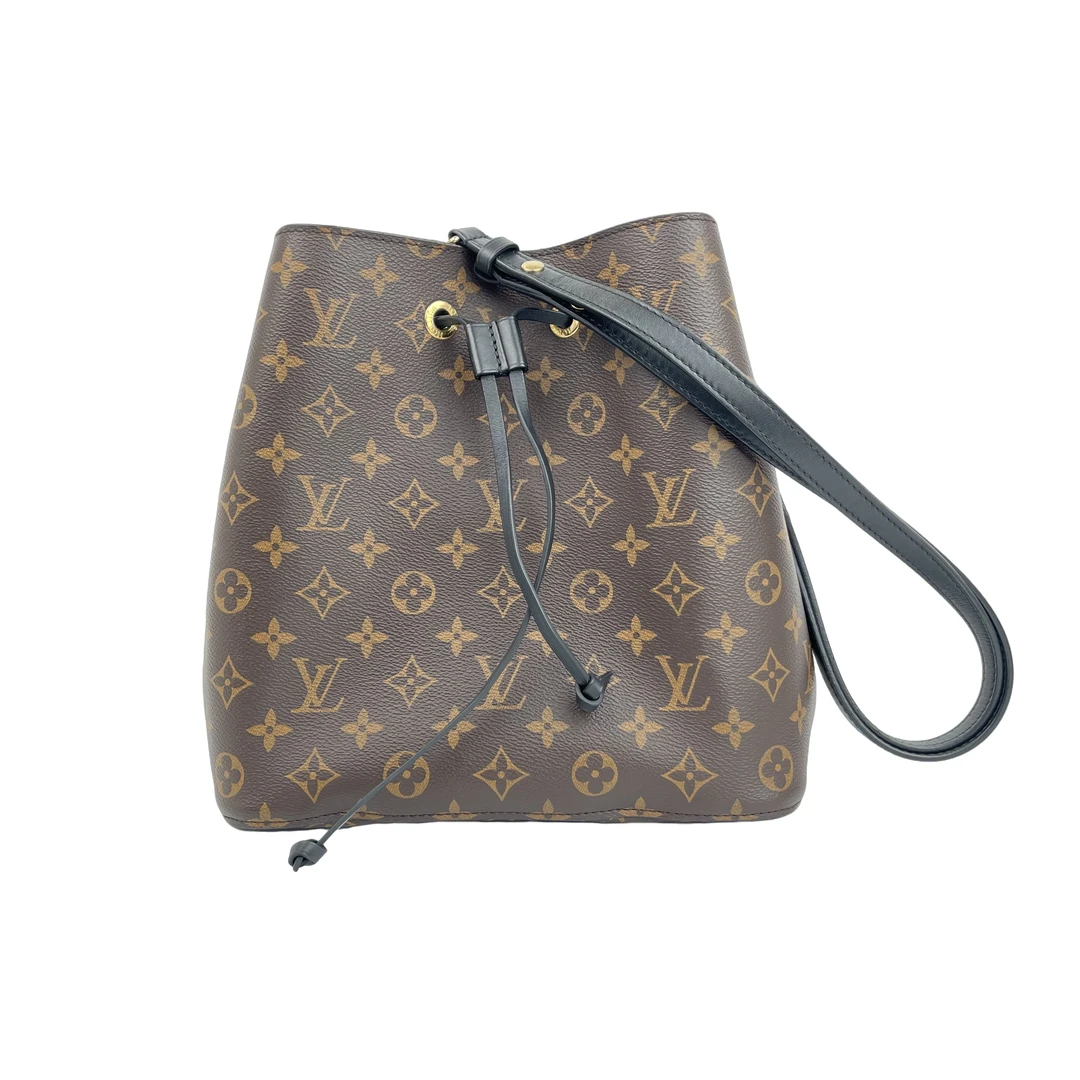 95新 LV 奢品阁/lv/老花水桶/黑色