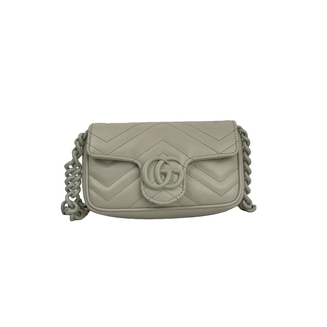95新 GUCCI/古驰 奢品阁/马蒙白色MINI/95新/直播破价6995