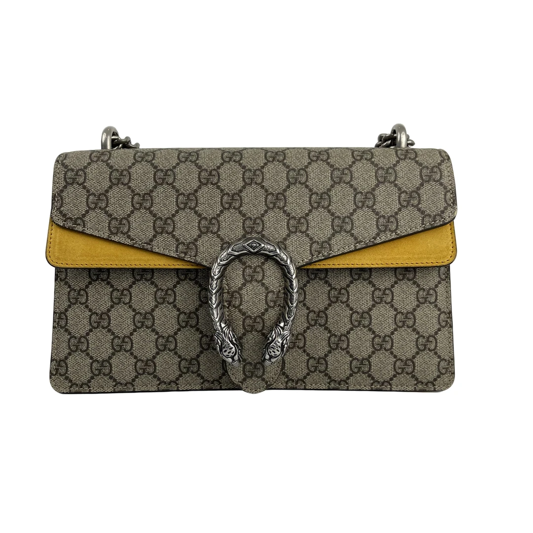 95新 GUCCI/古驰 奢品阁/中号/酒神包 /联条包