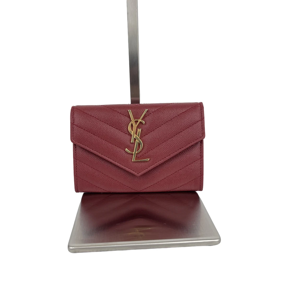 95新 YSL/圣罗兰 奢品阁/圣罗兰/红色/卡包