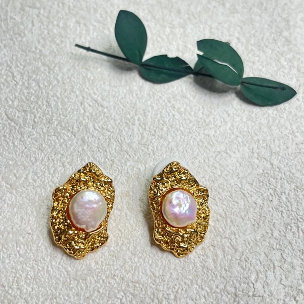 铜合金耳饰 优雅感巴洛克耳钉bp1483