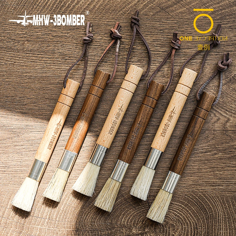 轰炸机mhw实木毛刷 猪鬃磨豆机粉渣清洁刷咖啡吧台迈赫迪EK43惠家