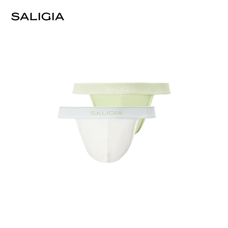 SALIGIA希腊经典系列律动纽纹100S超细长绒棉男士高叉内裤组合