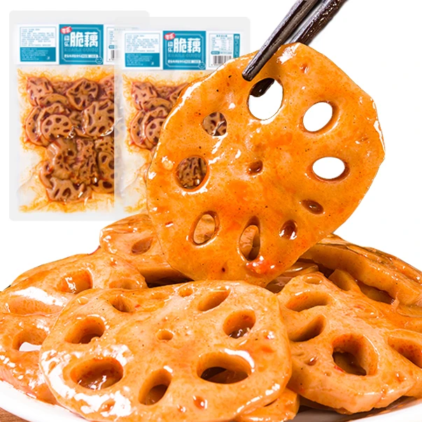S1香辣卤味脆藕片卤菜追剧解馋小零食休闲食品网红推荐小吃下酒菜