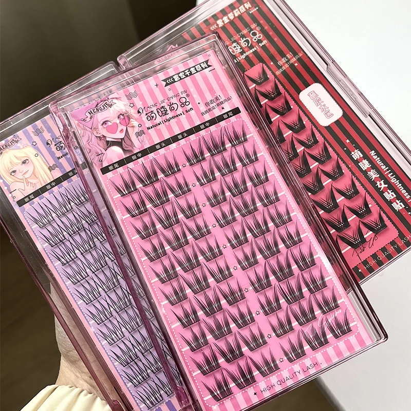 韩系女团假睫毛!萌睫尚品2024新款轻氧女孩富家千金睫毛自然仿真