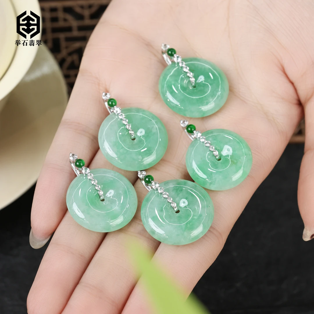 【举石臻品】TH1112-396-112翡翠吊坠18k(一件/多样性发)F