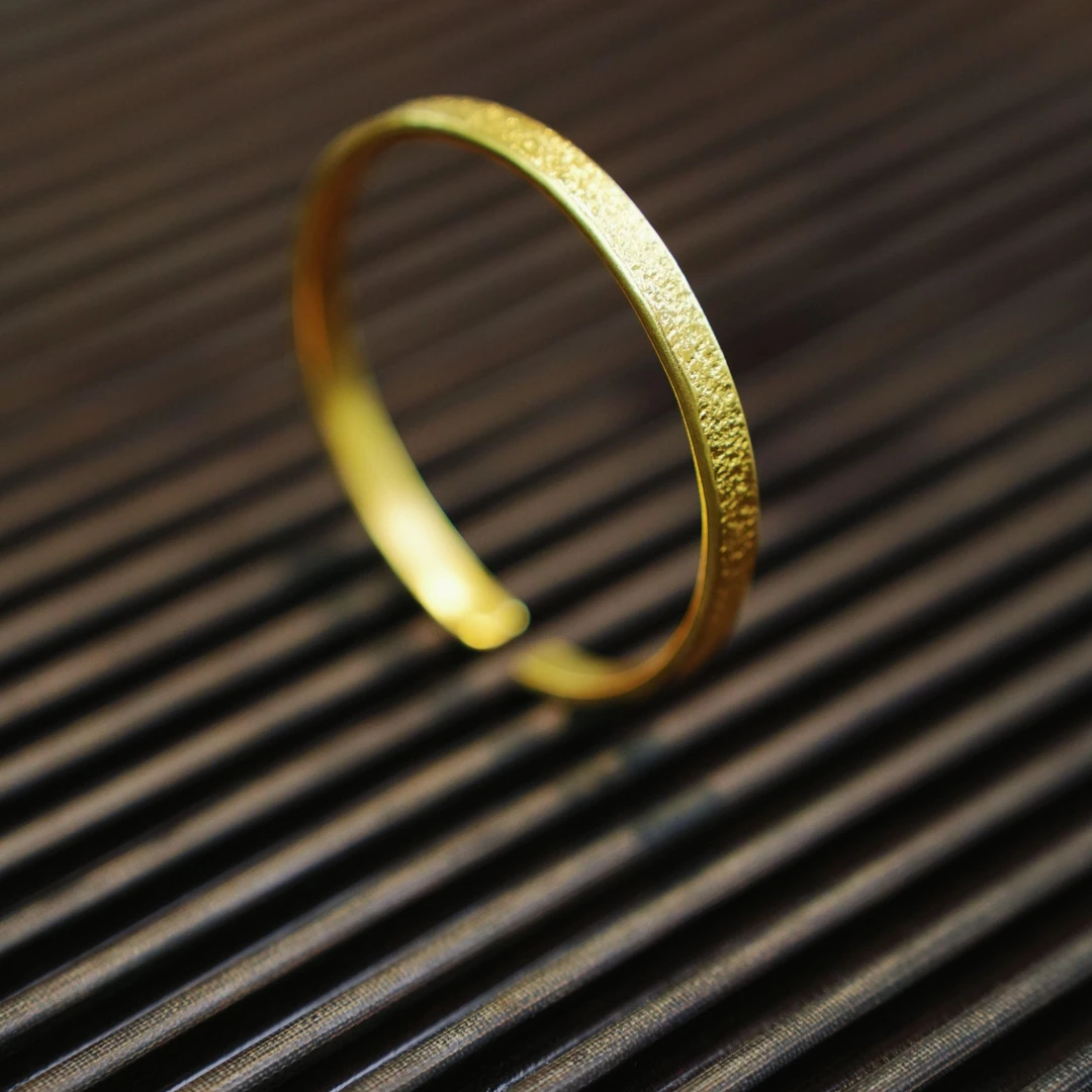 足银手镯 祥气蓬勃文体佛运礼物选择纸醉银迷手镯