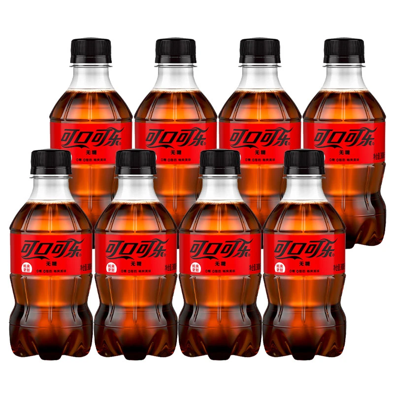 可口可乐零度可乐无糖迷你瓶装300ml*8瓶碳酸饮料汽水ms