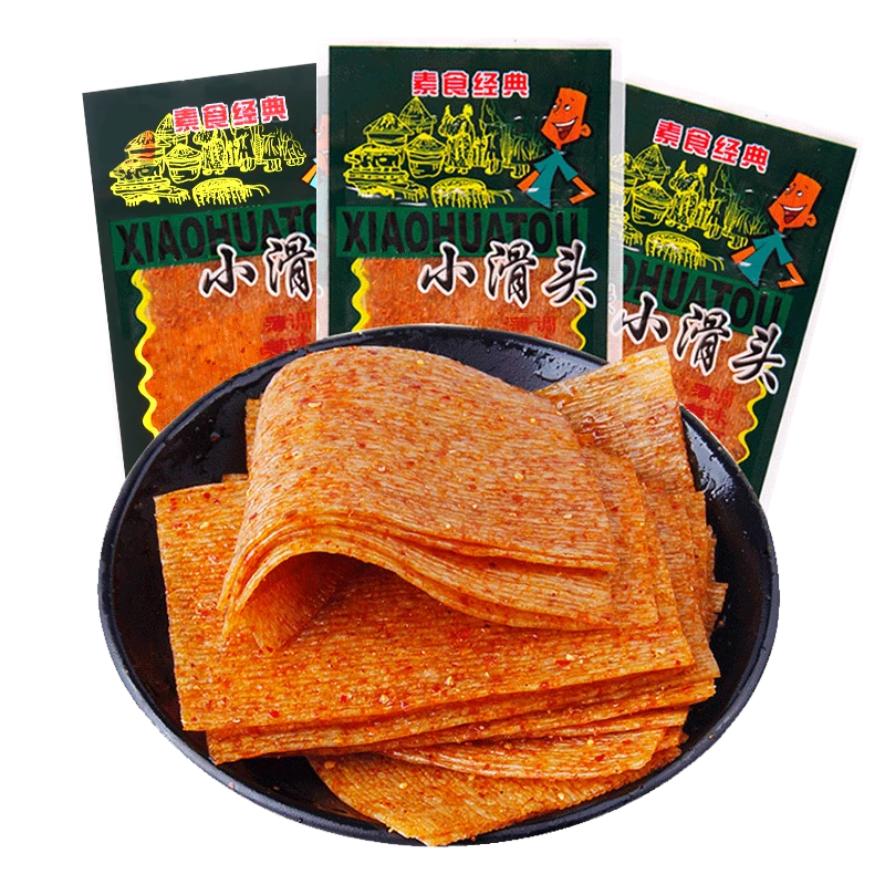 小滑头辣条麻辣豆皮大辣片8090后儿时怀旧校园零食香辣条食品