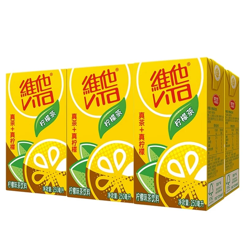 【解腻解辣 美食伴侣】维他柠檬茶250ml*6盒网红真茶真柠檬果味饮料