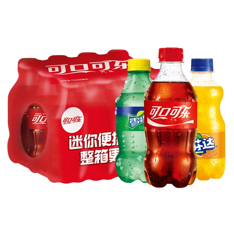 经典可口可乐雪碧芬达迷你小瓶装*6瓶可乐碳酸汽水饮料bt