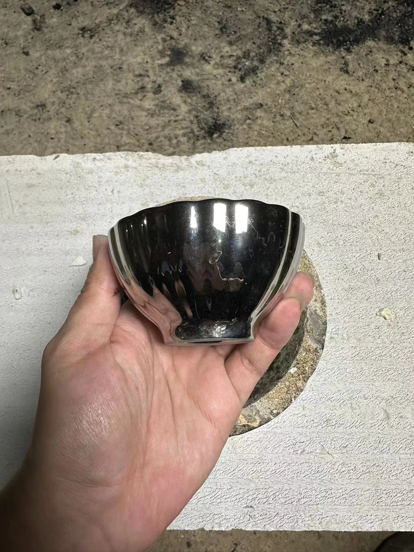 【闪购商品】瓷茶冰清玉洁银莲主人杯（带礼盒）B