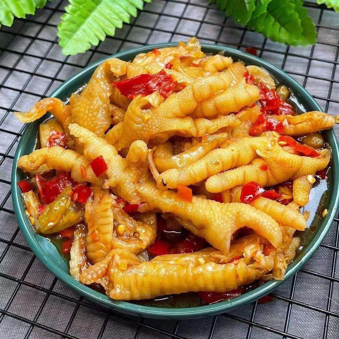 柠檬酸辣无骨鸡爪肉质脱骨鸡爪食用网红零食无骨鸡爪冷藏手工卤味
