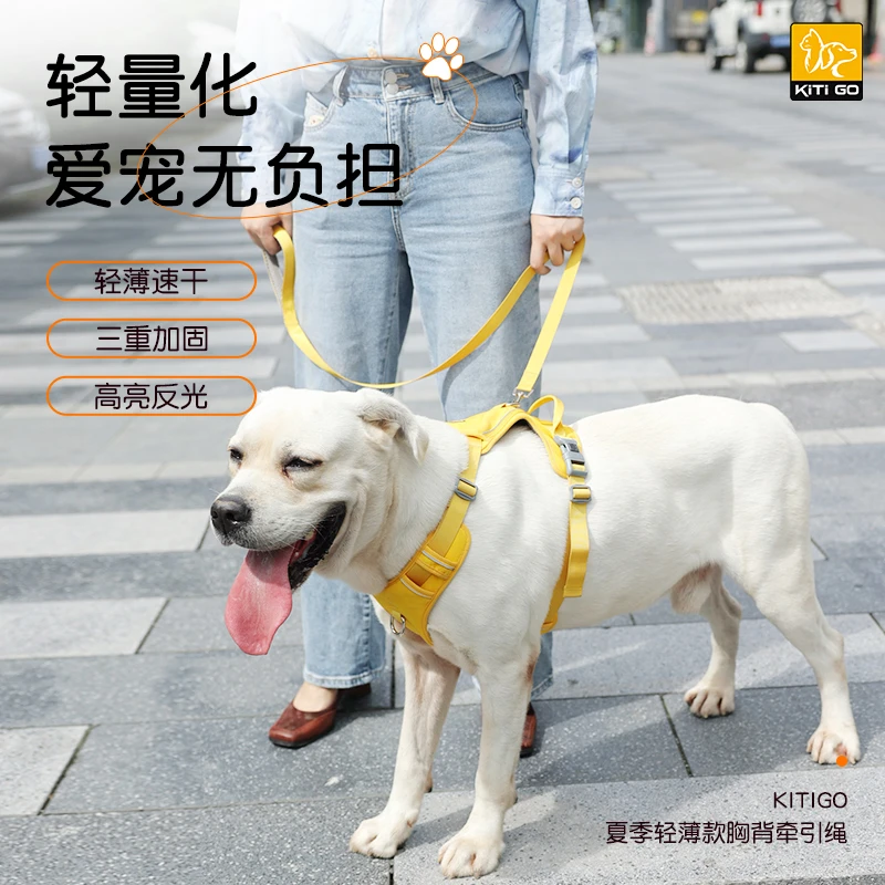 KiTi GO 狗牵引绳 宠物胸背 狗绳狗链 遛狗绳蛇形p链 狗绳牵引绳