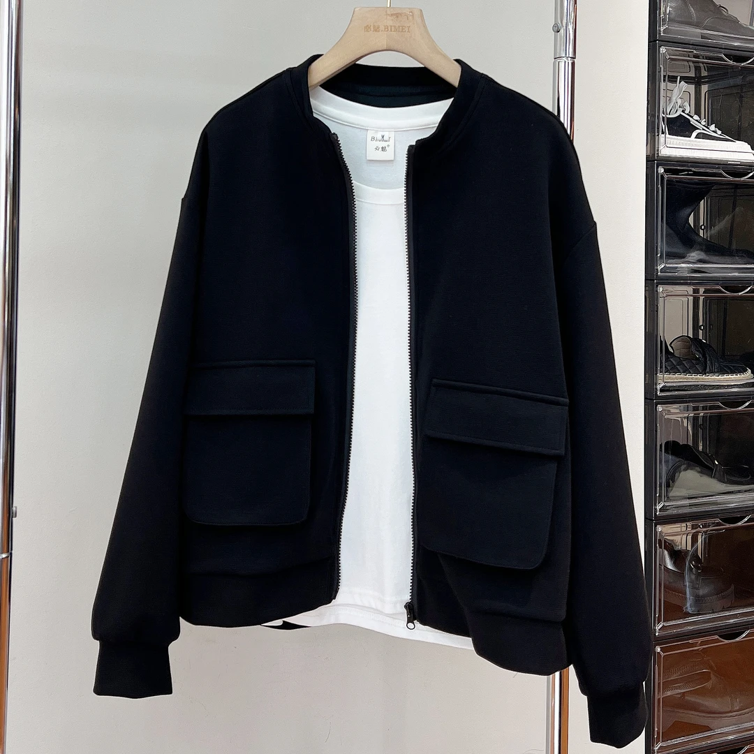 必魅-2024秋季韩版拉链卫衣短外套显瘦时尚休闲3035百搭上衣