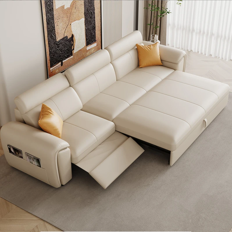 客厅智能电动位沙发直排太空舱皮艺客厅头等太空舱皮艺真皮沙发床