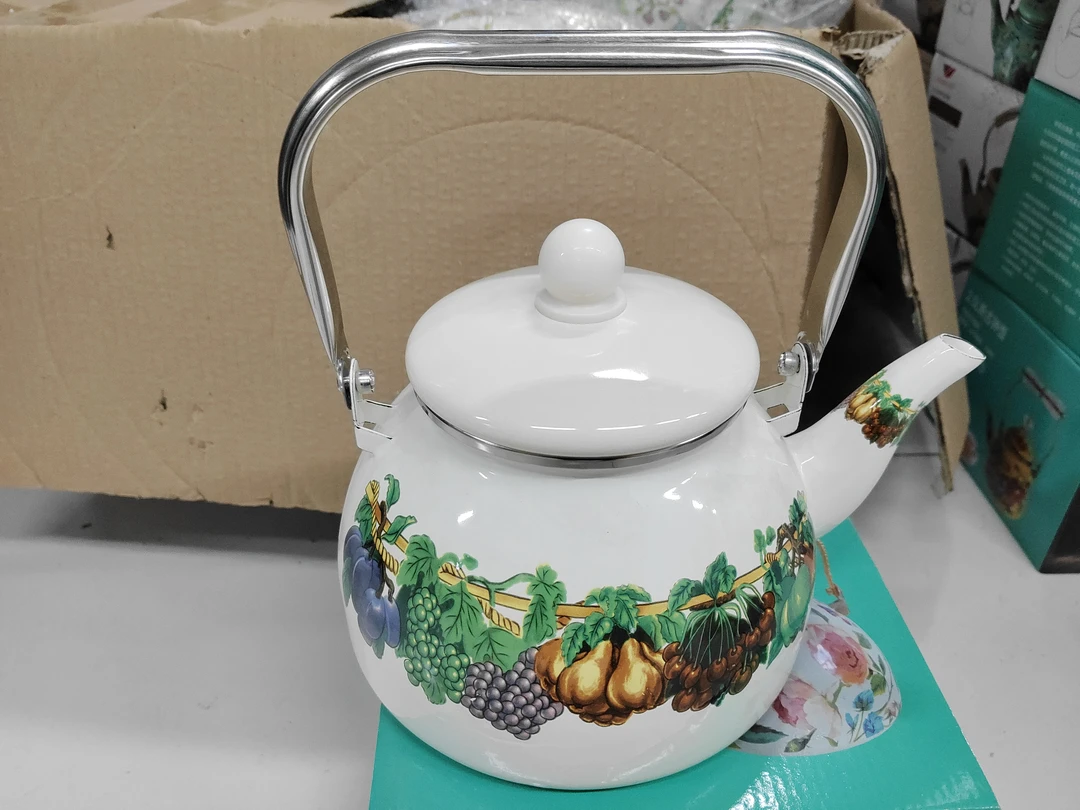 2.7升搪瓷水壶瑕疵处理颜色随机发